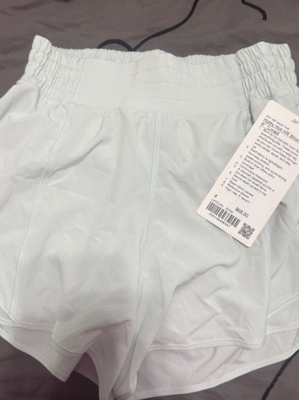 lululemon athletica Light Blue High-Rise Athletic Shorts